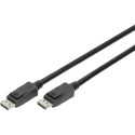 DIGITUS DisplayPort Cable 3m DP St/St m/lock UHD 8K