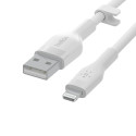 Belkin Flex Lightning/USB-A 1m mfi cert., white CAA008bt1MWH