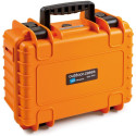 B&W Outdoor Case Type 3000 orange with foam insert