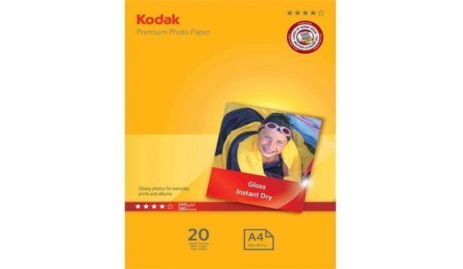 Kodak фотобумага A4 240g Glossy 20 страниц