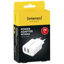 Intenso Power Adapter W24AA 2x USB-A 24W              white