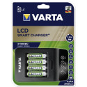 Varta LCD Smart Charger+ incl. 4 Batteries 2100 mAh AA