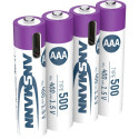 1x4 Ansmann Lithium Akku Micro AAA 400mAh + Cable     1311-0028