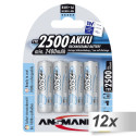 12x4 Ansmann maxE NiMH bat. 2500 Mignon AA 2400 mAh