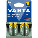 1x4 Varta RECHARGE ACCU Recycled 2100 mAH AA Mignon NiMH