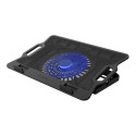 LAPTOP COOLER COOLING PAD NATEC DIPPER 2 12.1-17.3" 1 FAN, LED LIGHT,2 USB