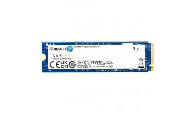 Kingston 1TB NV3 SSD M.2 2280 PCIe 4.0 NVMe, Read: 6,000/ Write: 4,000MB/s