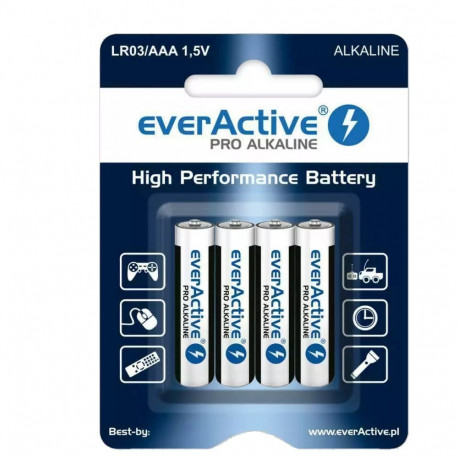 Aaa Batteries - Everactive Pro 4lr61 4p Gray
