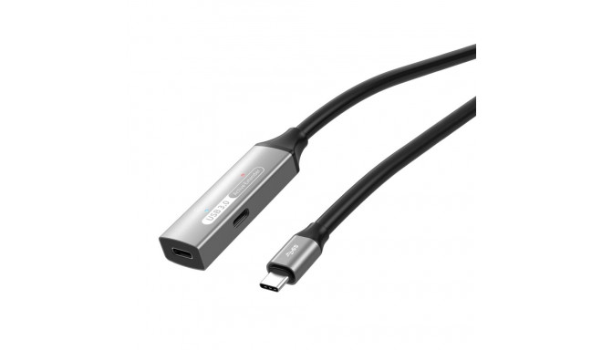 PremiumCord USB-C repeater, extension cable Male-Female, 5Gbps Aluminium 15m