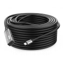 PremiumCord USB-C repeater, extension cable Male-Female, 5Gbps Aluminium 15m