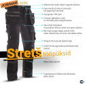 Jobman stretch vööpüksid ripptaskutega 2191 48