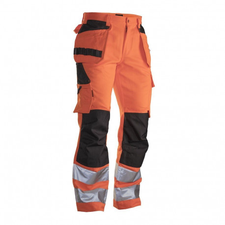 Jobman Practical ripptaskutega vööpüksid 2377 Hi-Vis oranž 46