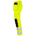 Jobman Practical ripptaskutega vööpüksid 2377 Hi-Vis kollane 56