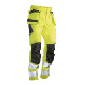 Jobman Practical ripptaskutega vööpüksid 2377 Hi-Vis kollane 48