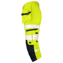 Jobman ripptaskutega 3/4 vööpüksid 2217 Hi-Vis kollane 54