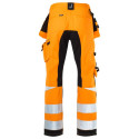 Jobman stretch ripptaskutega vööpüksid 2240 Hi-Vis oranž 54