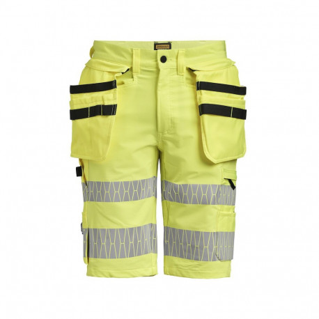 Jobman ripptaskutega stretch lühikesed püksid Hi-Vis kollane 2296 50