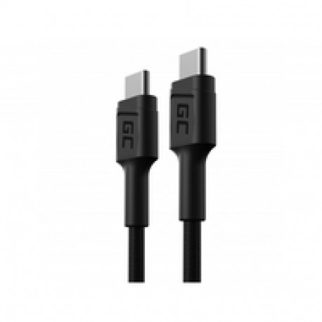 Green Cell kiirlaadimiskaabel USB-C - USB-C 30cm Power Delivery (60W) Ultra Charge QC 3.0