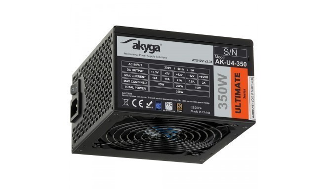 Akyga Ultimate ATX Power Supply 350W AK-U4-350 80+Bronze Fan12cm P8 4xSATA PCI-E