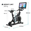 Exercise bike NORDICTRACK COMMERCIAL S27i STUDIO + iFit Coach membership 1 year