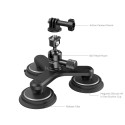 SmallRig 4468 Triple Magnetic Suction Cup Mounting Support Kit for Action Cameras