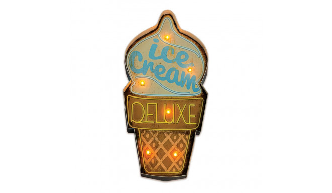 RETRO Metal Sign LED Ice Cream Forever Light