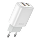 Jellico EU02 12W 2x USB 2.4A Pistik Kiire Kohanduv Laadija Ühtne Kõikidele Mobiilseadmetele Valge
