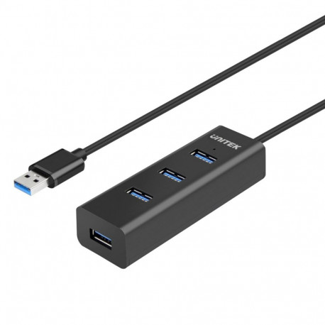 UNITEK Y-3089V01 must jaotur USB 3.2 Gen 1 (3.1 Gen 1) Type-A 5000 Mbit/s