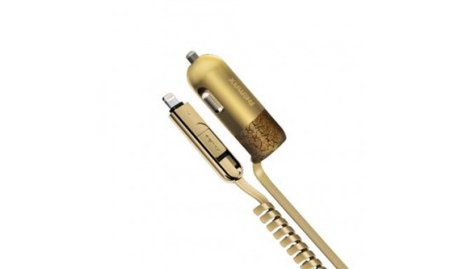 Remax Universal Finchy RCC103 Car Charger Gold