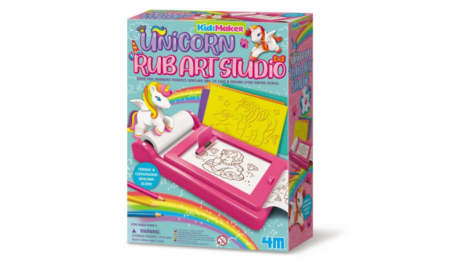 4M KidzMaker DIY set Unicorn Rub Art Studio