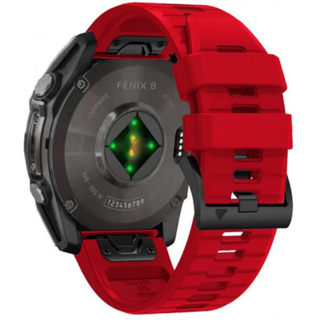 Tech-Protect kellarihm Silicone Garmin fenix 5X/5X Plus/6X/6X Pro/7X/8 51mm, punane