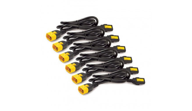 APC Power Cord Kit (6 ea), Locking, C13 to C14, 1.8m