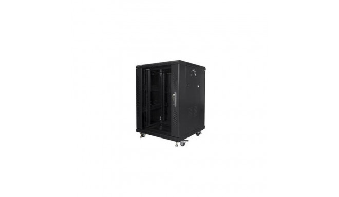 Lanberg FF01-6615-12B rack cabinet 15U Freestanding rack Black