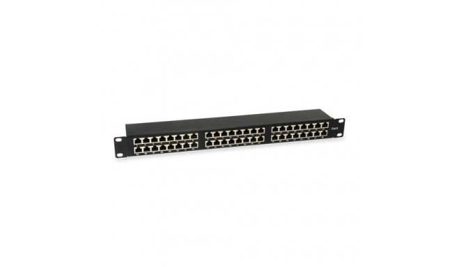 Equip 48-Port Cat.6 Shielded Patch Panel, Black