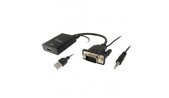 Equip VGA to HDMI Adapter with Audio