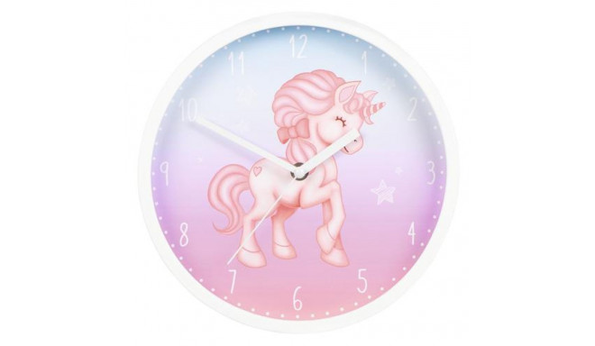 Hama Magical Unicorn Quartz clock Round Blue, Pink, White