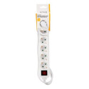 Deltaco GT-0650 power extension 1.5 m 6 AC outlet(s) Indoor White