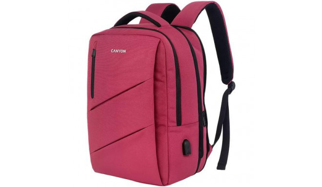 Canyon CNS-BPE5BD1 laptop case 39.6 cm (15.6&quot;) Backpack Red