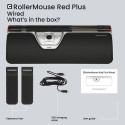 Contour Design RollerMouse Red Plus, Wired - ergonomic mouse- wired- USB-C