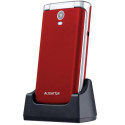 Aligator V710RDSL mobile phone 7.11 cm (2.8&quot;) 99 g Red, Silver Senior phone