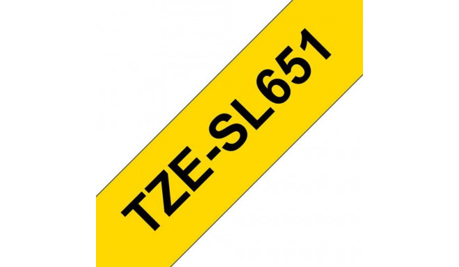 Brother TZE-SL651 label-making tape Black on gold
