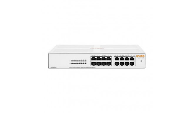 HPE Aruba Networking Aruba Instant On 1430 16G Unmanaged L2 Gigabit Ethernet (10/100/1000) 1U White