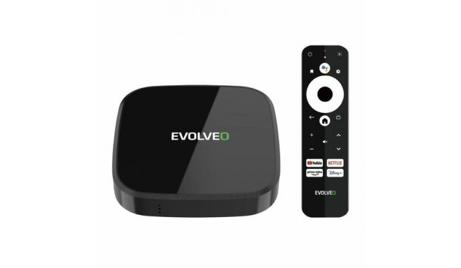 Evolveo MultiMedia Box A4 Black 4K Ultra HD 32 GB Wi-Fi Ethernet LAN