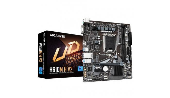 GIGABYTE H610M H V2 Motherboard - Supports Intel Core 14th CPUs, 4+1+1 Hybrid Digital VRM, up to 560