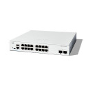 Cisco Catalyst 1300-16T-2G Managed Switch, 16 Port GE, 2x1GE SFP, Limited Lifetime Protection (C1300