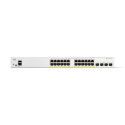 Cisco Catalyst 1300-24FP-4G Managed Switch, 24 Port GE, Full PoE, 4x1GE SFP, Limited Lifetime Protec