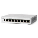 Cisco Catalyst 1200-8T-D Smart Switch, 8 Port GE, Ext PS, Desktop, Limited Lifetime Protection (C120