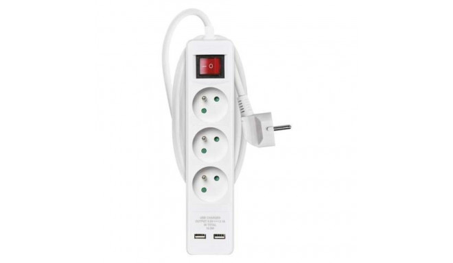 Emos 1902130202 surge protector White 3 AC outlet(s) 250 V 2 m