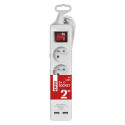 Emos 1902130202 surge protector White 3 AC outlet(s) 250 V 2 m