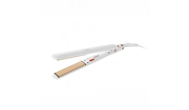 Adler AD 2317 hair styling tool Straightening iron Steam White 35 W